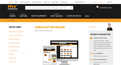 Desktop Screenshot of mhhydraulics.com